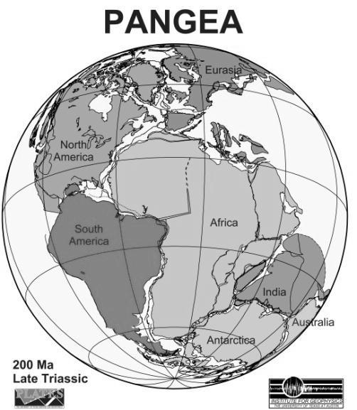 The Theory of Plate Tectonics Earth used to be made up of a super-continent called Pangea, and all the surrounding seas were called Panthalassa.