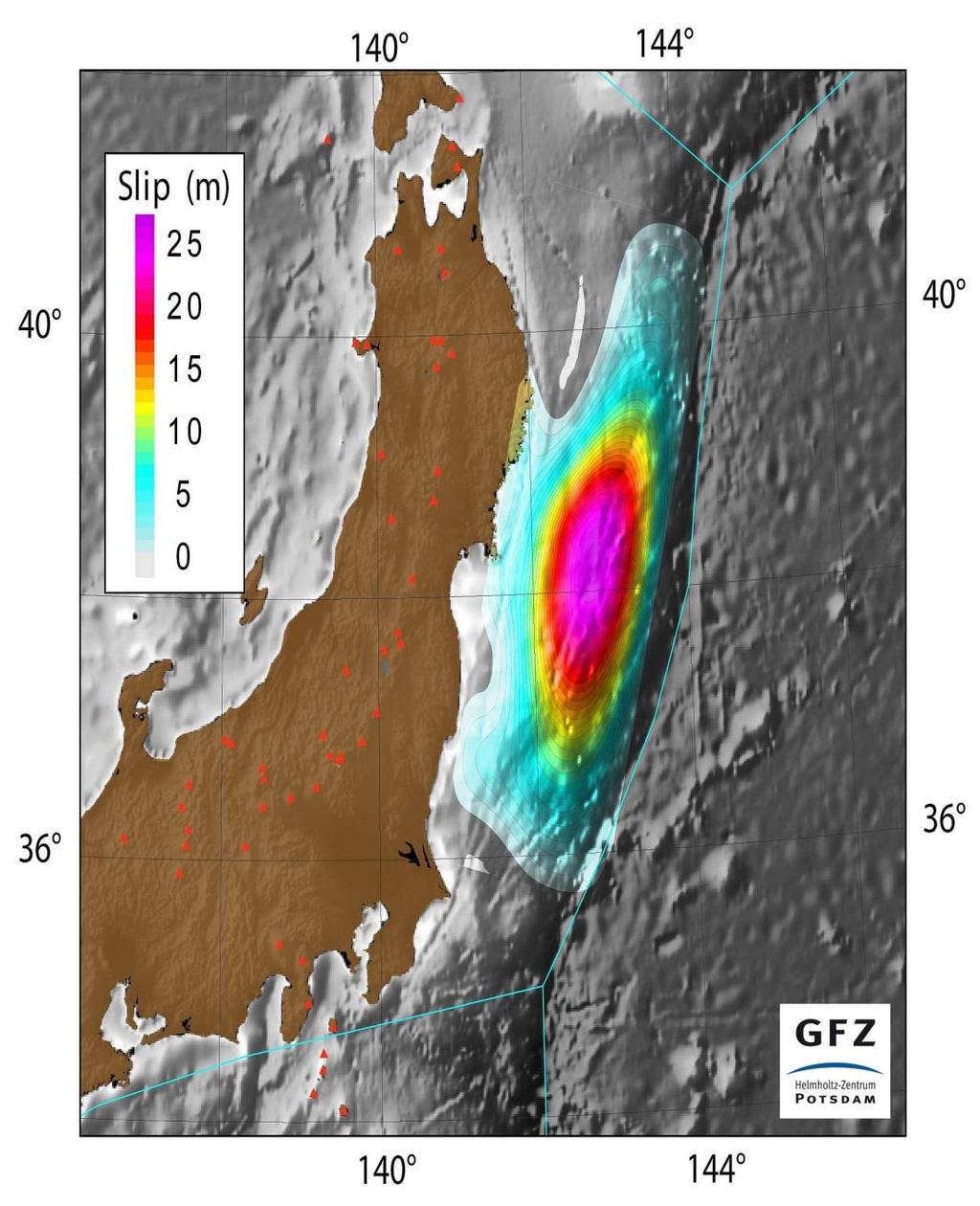 The largest Earthquakes and Tsunamis Tohoku, 11 Mar