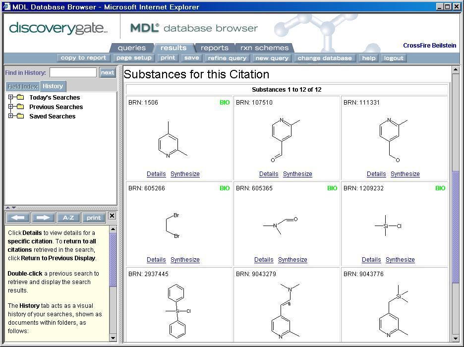 1-20 MDL Database Browser Show Substances for this Citation There are 12 substances reported in this citation.