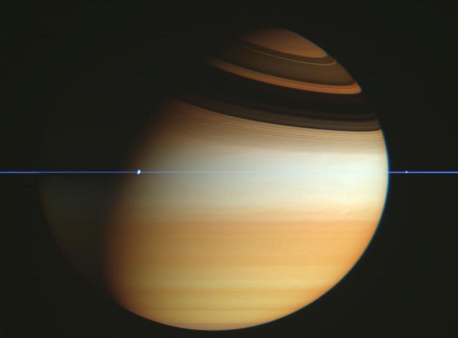 Saturn is a mini solar system. The physics that led to the formation of the rings are the same as those that formed the Sun and its planets, etc.