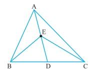 17) Prove that: Two triangles on the same base (or equal bases) and between the same parallels are equal in area.
