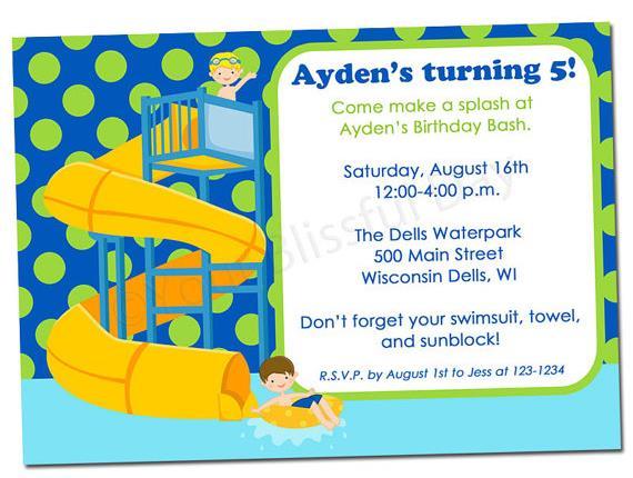 Reading Comprehension 1 (6 marks) Look at this invitation carefully. Read it and then work out the exercises that follow. Come and have a splash! Simon is turning 10! Pizza, cake and waterslide fun!