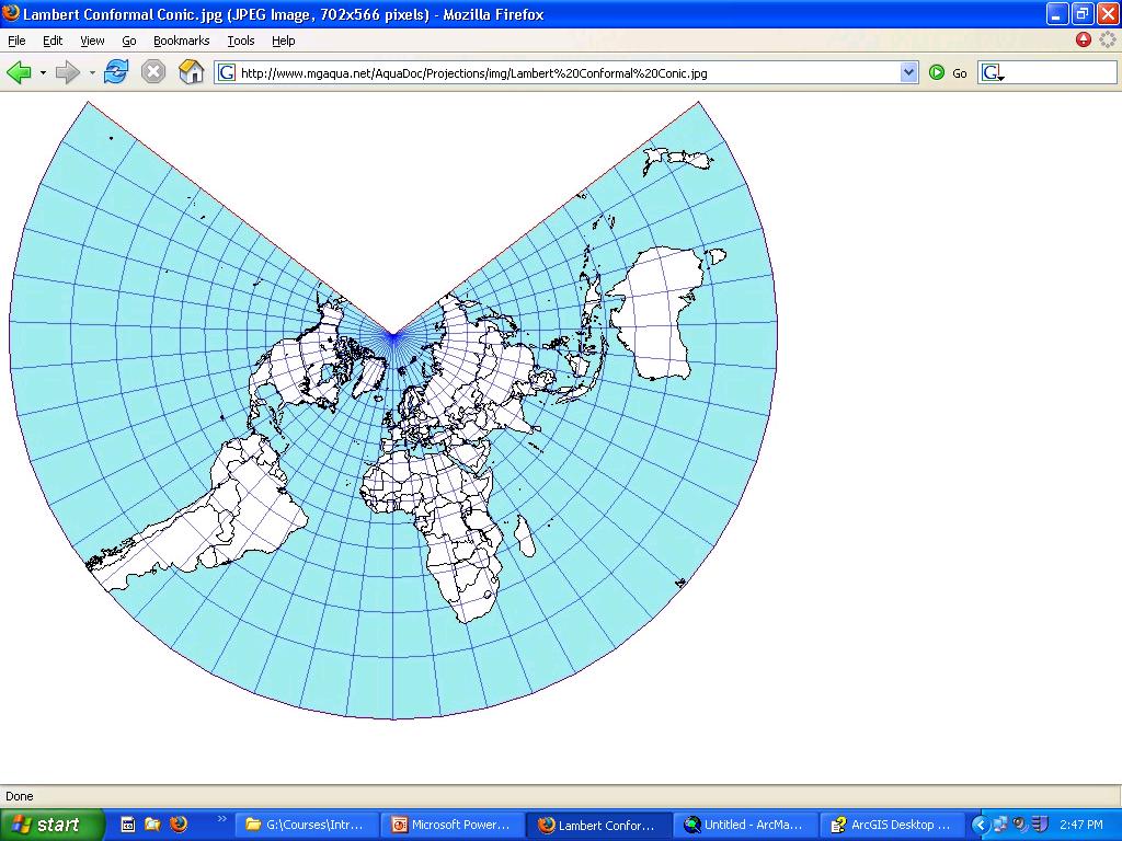Which type of map shows more detail, a small-scale map or a large-scale map? large-scale 4. What is a map projection?