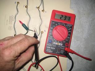 measuring voltage The electrical push which the cell gives to the current is called the voltage.