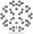 Poyhedron with pentagons and hexagons with 60 corners forms a closed symmetrical structure Each atom is bonded to 3 others Alternating single and double bonds provide stability Resonance Buckyballs