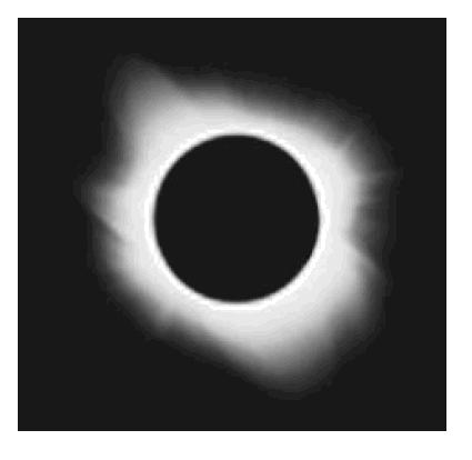 42. The diagram below represents a total solar eclipse as seen from Earth.