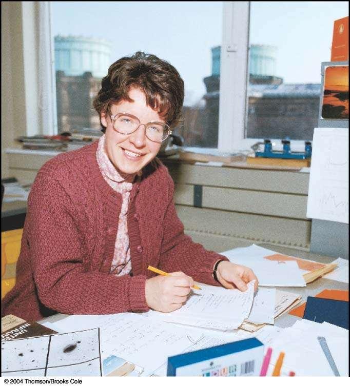 NS were found accidentally by detection of regular pulsed emission in radio waves ; Discovered by Jocelyn Bell graduate