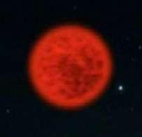 Small cool red stars, like Proxima Centauri ½ to 1/10 the mass of the