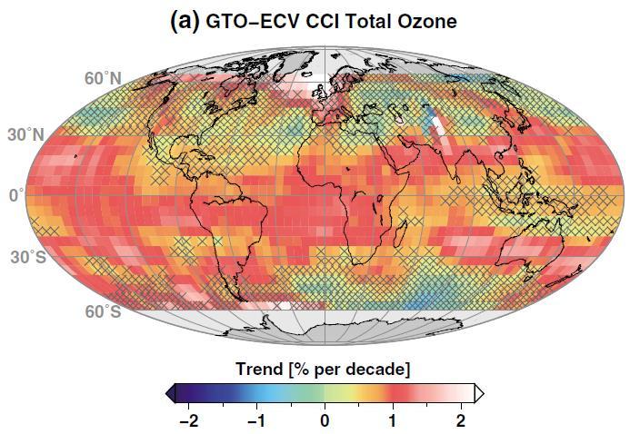 Regional Total Column Ozone Trends Regional (trend)