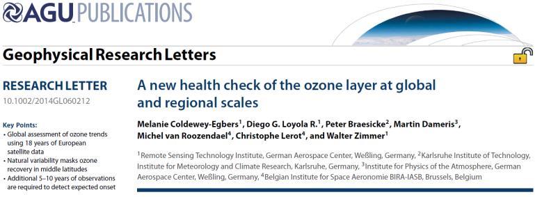 After the ozone assessment (2014) is before the next one