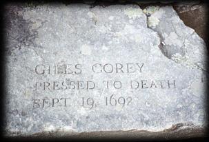 Giles Corey Refused to Confess Giles Corey refused to give testimony at the