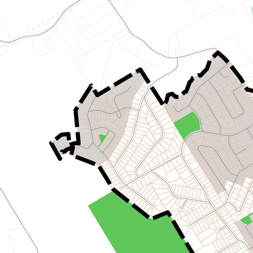 Line Urban Boundary Lake Open Space Parcel