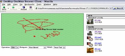 infrastructure GML/ WFS Java Servlet Gate Way Browser based user interface SVG Javescript