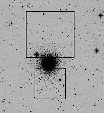 542 M. Zoccali et al.: The luminosity and mass function of the globular cluster NGC 1261 Fig. 1. The two fields observed in NGC 1261: the upper one is the NTT field, while the lower box shows the 2.