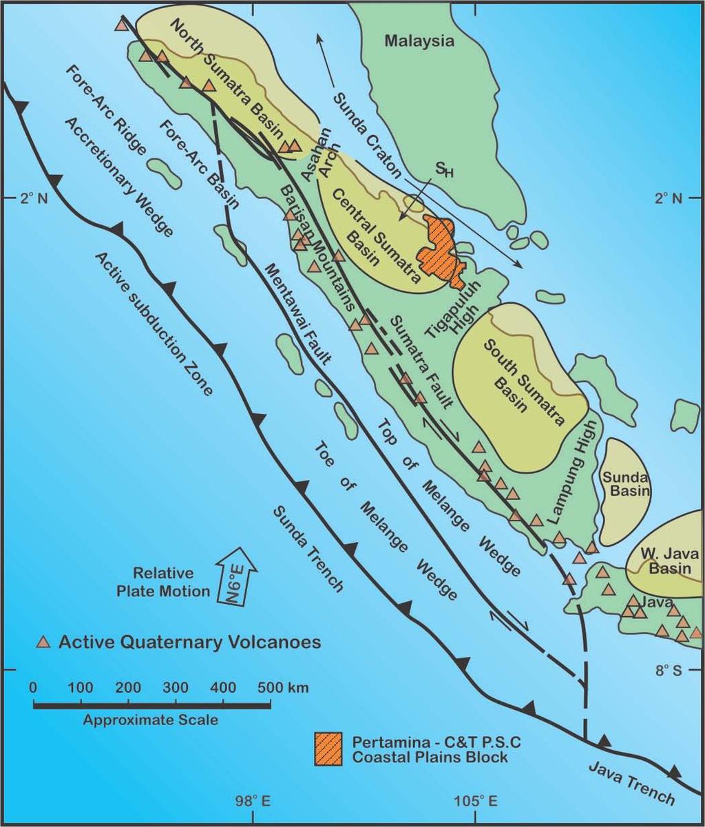 GEOLOGY OF the NORTH SUMATERA BASIN NORTH SUMATERA BASIN North Sumatera basin is a back-arc basin that occupies an area of 60,0000 sq.
