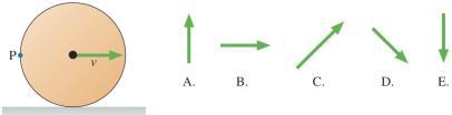 energy b. work c. impulse d. force 4. A beam with a pivot on its left end is suspended from a rope. In which direction is the force of the pivot on the beam? 5.