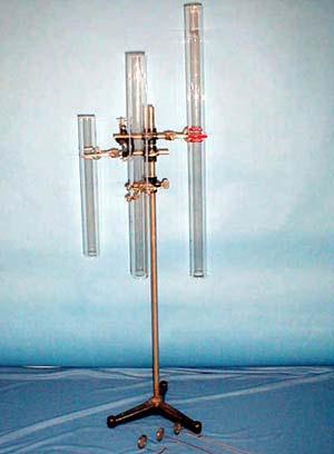4B-13 Hoot Tubes (Resonance in Pipes) Creating acoustic resonances in glass tubes with hot air If the same heated grid is used, why do the different tubes give off different sounds?