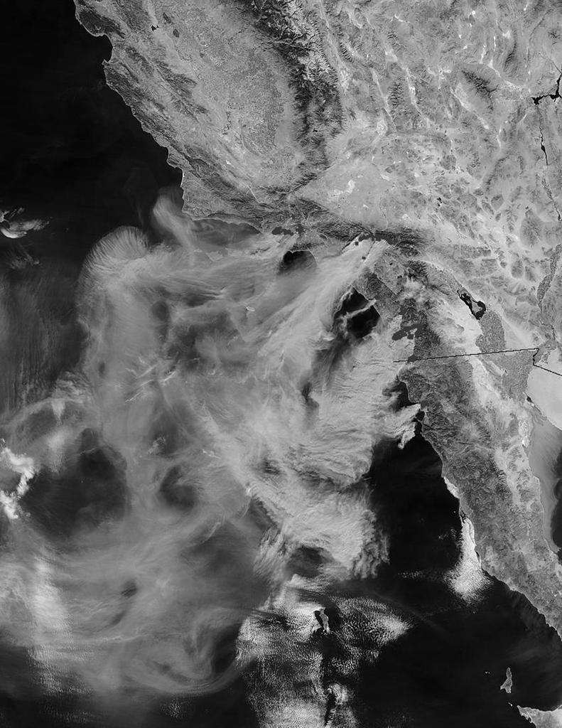 Pacific coast Dry, low humidity and hot, with sinking air temperature 40C (104F)