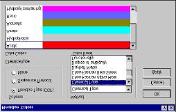 The Residue Colors dialog appears. The Chemical Type method is highlighted. 2. Choose the color Scheme Sequence Protocol. The list of choices in the Method pulldown menu changes. 3.