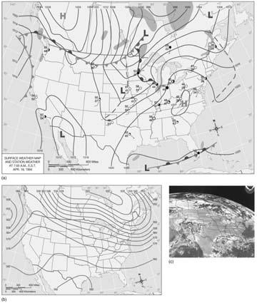 widespread precipitation The upper atmosphere also shows evidence of the system, with an elongated trough pattern Steering of Mid-Latitude Cyclones The movement of surface systems can be predicted by