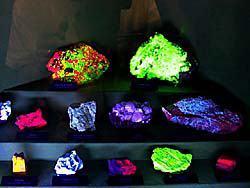 Phosphorescence: Mineral emits visible light even