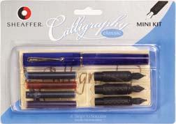 Starter Kit Includes 1 Calligraphy Pen, one stainless steel nib and 4 skrip ink