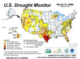 Water Management: National Drought Monitoring System Terra & Aqua More