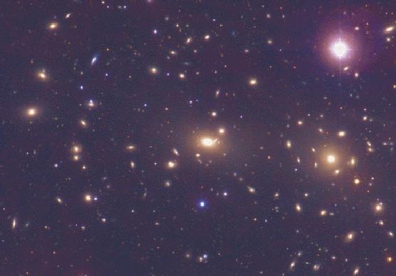 Galaxy clusters: z=0 z=0.39 z=0.