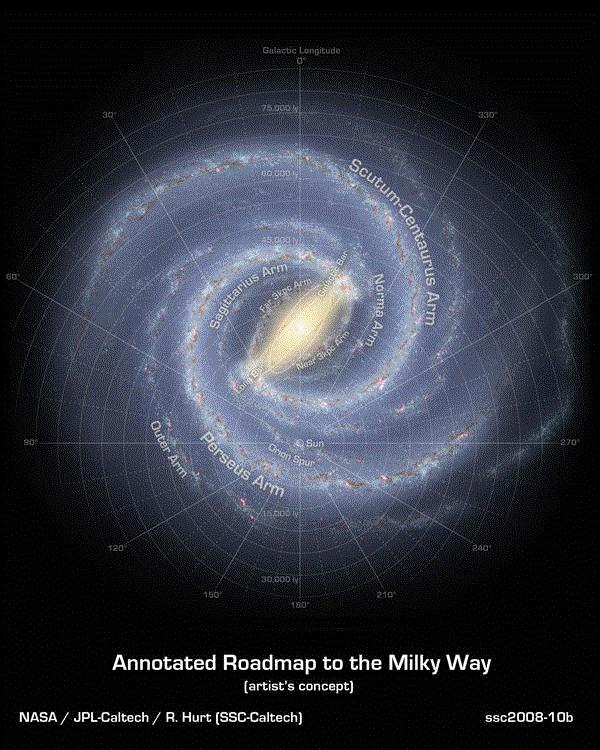 Galactic Black Holes: The Milky Way Here we are in the Milky Way Galaxy: As you
