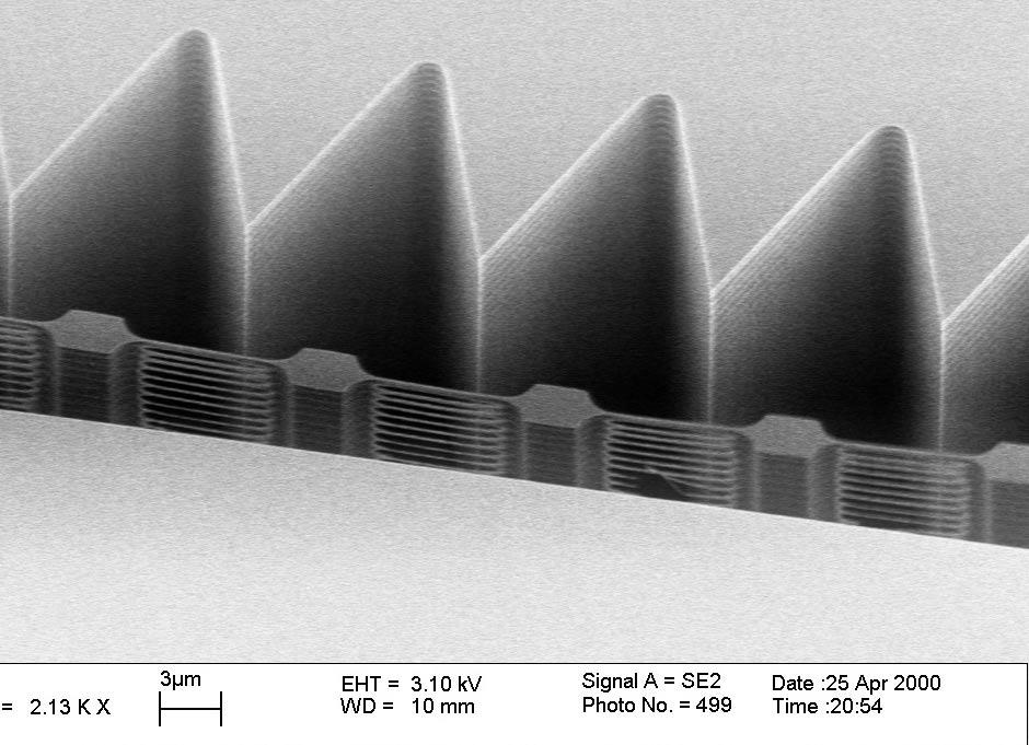 >10 micron gap Increased capacitance for actuation and sensing Low-stress structures