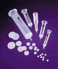 Accessories For SPE and Filtration ISOLUTE Frits Biotage s filtration products are based on fritted systems consisting of sintered particles (e.g. polyethylene (PE), which are compressed to produce a porous material.