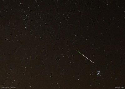 The Radiant of the annual Perseid shower is located in Perseus and provides the origin of the name of this, the best meteor shower of the year.