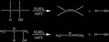 molecule An example of an elimination reaction, a reaction in which 2 groups or 2 atoms on neighboring carbon atoms are
