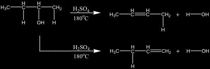 9 Reactions of Alcohols Dehydration of an alcohol can sometimes result in more than one alkene product Follow Zaitsev s Rule