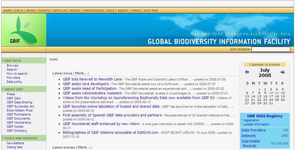 African-wide projects Global Biodiversity