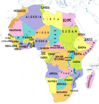 Africa Overview Africa has approximately 40 000 km of coast across 32 mainland countries and four island states.