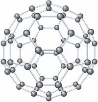 Buckyballs are C 60 spheres made of interlocking aromatic rings.