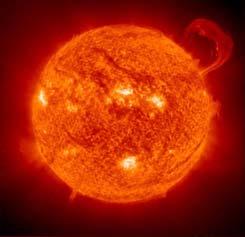 Solar Flares Solar flares are also associated with magnetic instability, but are more violent than a prominence.