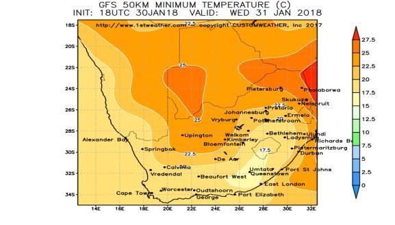 South Africa - Weather The erratic rain pattern will continue on a frequent basis for the eastern half of South Africa during the coming week.