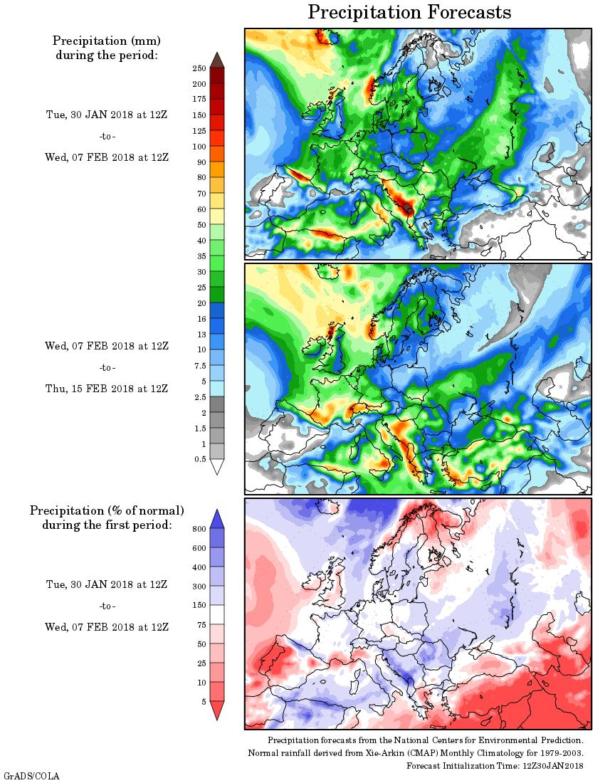 Europe, New Zealand and Australia - Weather EUROPE: Light precipitation occurred in northeast Europe Monday into this morning. Moisture totals varied from a trace up to 0.
