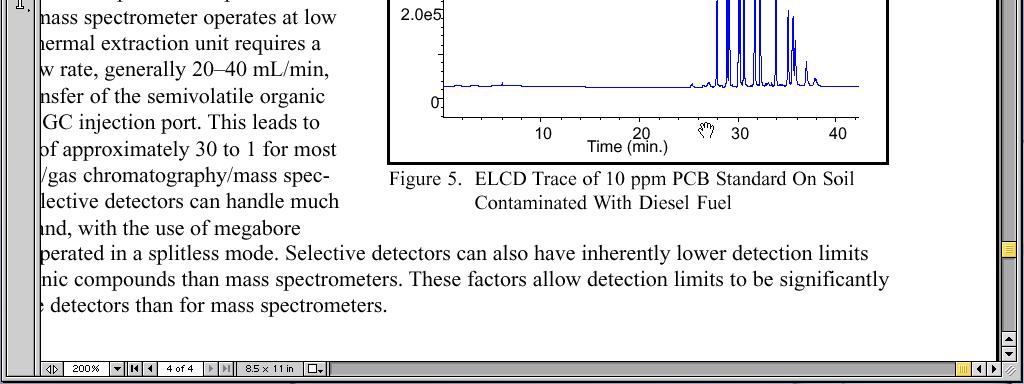 Reaction tube temperature and solvent determine what compounds are detected. Electrolytic Conductivity Detector PID - ELCD comparison Haloacid example.