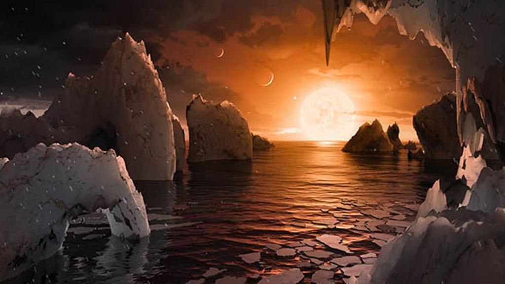 SPACE PLACE What It s Like on a TRAPPIST 1 Planet by Marcus Woo With seven Earth sized planets that could harbor liquid water on their rocky, solid surfaces, the TRAPPIST 1 planetary system might