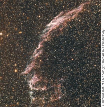 Figure 14 Veil Nebula Located in the constellation Cygnus, this nebula is the remnant of an ancient supernova. However, astronomers think that a neutron star would have a very strong magnetic field.