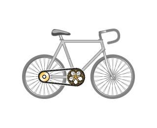 Part D A cyclist uses 27,000 joules per minute (this is about 385 food Calories per hour) to cycle at a constant pedaling rate of 450 radians per minute along a flat road using a gear ratio of 4.