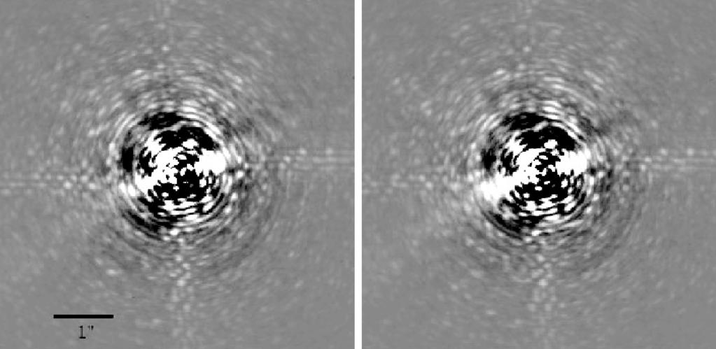 TRIDENT IR DIFFERENTIAL IMAGING CAMERA 75 Fig. 8. Two 20 minute integrations, separated by a 50 minute interval, acquired in the same bandpass during the night of 200 November 2 on the star 4 u And.