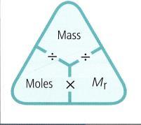 Amount of substance You can convert mass into moles or moles into mass