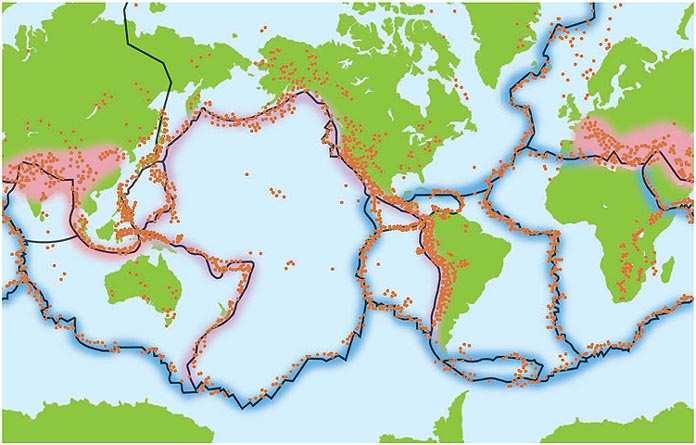 Major Earthquake Zones fault zone a region of numerous, closely spaced faults Fault zones form at plate boundaries because of the intense stress that