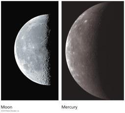 The Moon & Mercury: Dead Worlds There are many similarities between the Moon and