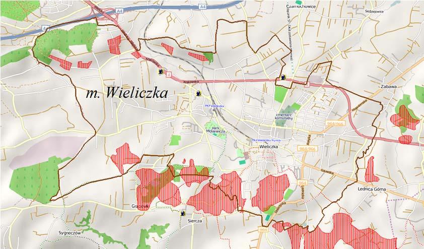 study of landslides was conducted. The results of these studies were introduced to the local land use plan for the town of Wieliczka which was updated accordingly in 2010.