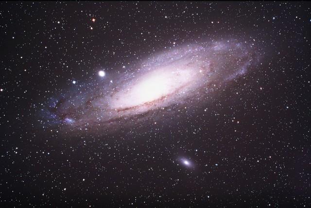 Future evolution The Andromeda Galaxy and the Milky Way are approaching one another at a speed of 100 to 140 kilometers per second (62 to 87 mi/s).the collision will occur in about 2.5-7.